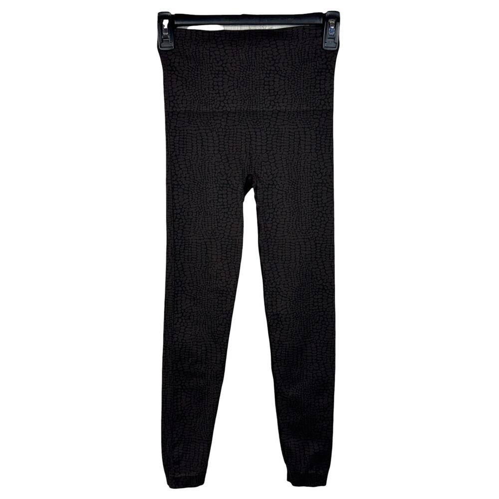 SPANX Small Look At Me Now Seamless Ankle Leggings Snake Print Stretch Hi-Waist